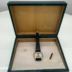 ROLEX CELLINI GENEVA 22G MANUAL WATCH IN K18WG WHITE GOLD W/ 19 JEWELS
