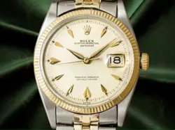 ROLEX DATEJUST REF.6605 CAL.1066 1959 IVORY DIAL YG/SS MEXICO JUBILEE 35MM