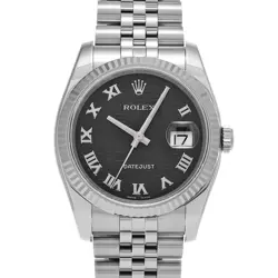 ROLEX DATEJUST 116234 BLACK COMPUTER WATCH 682161
