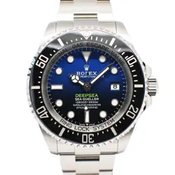 USED ROLEX SEA-DWELLER DEEP SEA D BLUE 136660 BLUE MEN'S WATCH #1021015
