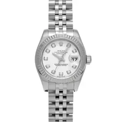 ROLEX DATEJUST 179174G WHITE/DIAMOND WATCH 681039