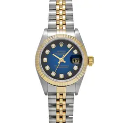 ROLEX DATEJUST 79173G BLUE GRADIENT/DIAMOND WATCH 680897