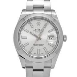 ROLEX DATEJUSTII 116300 SILVER WATCH 682115