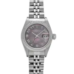 ROLEX DATEJUST 179174NA BLACK SHELL WATCH 678105