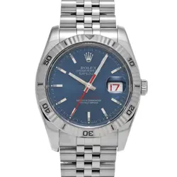 ROLEX DATEJUST TURN-O-GRAPH 116264 BLUE WATCH 680730
