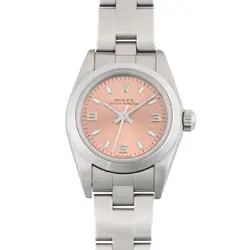 ROLEX OYSTER PERPETUAL 76080 F SERIES AUTOMATIC LADIES STAINLESS STEEL SIZE 25MM