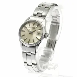 ROLEX 6519 OYSTER PERPETUAL DATE CAL.1161 AUTOMATIC LADIES STAINLESS STEEL 25MM