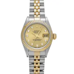 ROLEX DATEJUST 69173G CHAMPAGNE/DIAMOND WATCH 682910