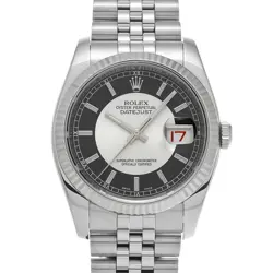 ROLEX DATEJUST 116234 SILVER/BLACK WATCH 681722