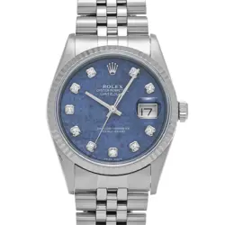 ROLEX DATEJUST 16234G SODALITE/DIAMOND WATCH 681435