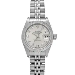 ROLEX DATEJUST 79174G SILVER/DIAMOND WATCH 680616