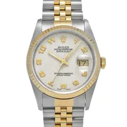 ROLEX DATEJUST 16233 IVORY COMPUTER WATCH 682279