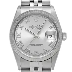 ROLEX Datejust 16234 gray WATCH 681826