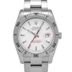 ROLEX DATEJUST TURN-O-GRAPH 116264 WHITE WATCH 681882