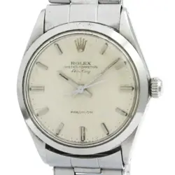 ROLEX AIR KING 5500 STAINLESS STEEL AUTOMATIC MENS WATCH VINTAGE BF583552