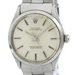 ROLEX OYSTER PERPETUAL 1002 STEEL AUTOMATIC MENS WATCH VINTAGE BF583550