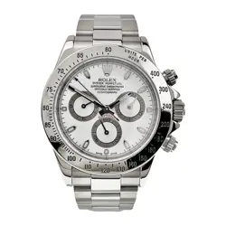 ROLEX DAYTONA STAINLESS STEEL WHITE DIAL 40MM AUTOMATIC MEN'S WATCH 116520
