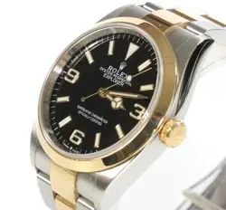 ROLEX EXPLORER 36MM TWO-TONE REF 124273. 2022 FULL SET