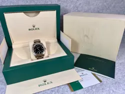Rolex Oyster Perpetual 36mm Black Dial 116000 Full Set 2019 S/Steel Oyster Band