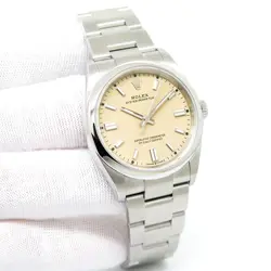 ROLEX 126000 OYSTER PERPETUAL WITH BEIGE DIAL (NEW MODEL)