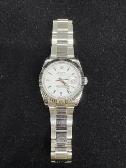 ROLEX DATEJUST TURN-O-GRAPH THUNDERBIRD WHITE RED STAINLESS STEEL WA (E16003045)