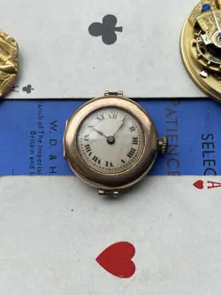 1916 ROLEX 9CT ROSE GOLD LADIES WATCH REBBERG ROLEX MOVEMENT SPARES/REPAIRS