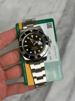 ROLEX SUBMARINER DATE 40MM 116610LN BLACK CERAMIC BEZEL DIAL BOX PAPERS 2014MINT
