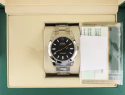 2008 ROLEX MILGAUSS 116400 BLACK DIAL SS OYSTER WITH PAPERS 40MM