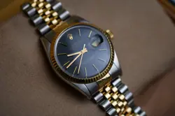ROLEX DATEJUST 16013 BLACK DIAL MENS WATCH WITH BOX