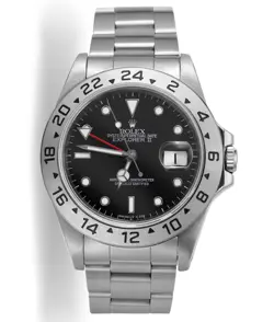 ROLEX EXPLORER II 40MM 16570 BLACK DIAL AUTOMATIC NO HOLES CASE