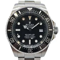 USED ROLEX SEA-DWELLER DEEP SEA 136660 BLACK MEN'S WATCH #1023015