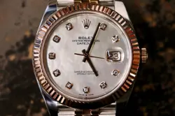 ROLEX DATEJUST 41 (126331) MOP DIAMOND DIAL ROSE GOLD W/BOX & CARD 2021