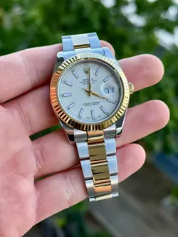 2016 ROLEX DATEJUST II 116333 IVORY DIAL 41MM W/ BOX & PAPERS