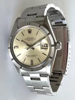 ROLEX WATCH OYSTER PERPETUAL ENGINE TURNED BEZEL OYSTER BRACELET AUTOMATIC