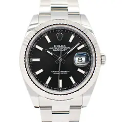 USED ROLEX DATEJUST 41 126334 BLACK MEN'S WATCH #1029015