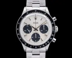 ROLEX DAYTONA 6264 SS SILVER DIAL 1972 PAPERS