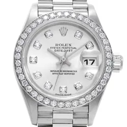SILVER/DIAMOND WATCH