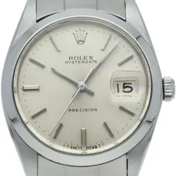 ROLEX OYSTER PERPETUAL DATE ANTIQUE 6694(1) STAINLESS STEEL MENSWATCH SILVER...