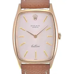 ROLEX CHERINI 3807 K18YG/LEATHER CAL.1600 HAND WINDING UNISEX WATCH R#141663