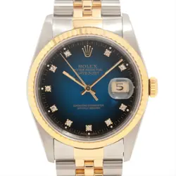 ROLEX DATEJUST 16233G SS×YG SS×YG AT BLUE GRADIENT DIAL 1 EXTRA LINK