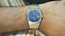 ROLEX DATEJUST OYSTERQUARTZ 17013 BLUE DIAL 1986