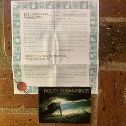 VINTAGE ROLEX GUARANTEE