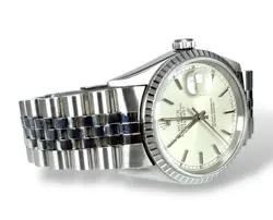 ROLEX Datejust 36 - 16220 - 1999 - Silver Baton Dial - Box and Papers - Jubilee