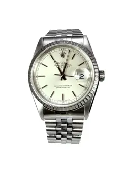 ROLEX Datejust 36 - 16220 - 1999 - Silver Baton Dial - Box and Papers - Jubilee