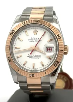 PRE-OWNED ROLEX DATEJUST TURN-O-GRAPH 36MM WATCH, 116261, S105810