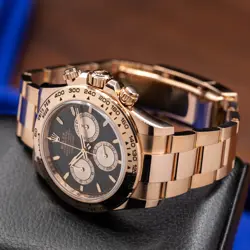ROLEX COSMOGRAPH DAYTONA BLACK DIAL 40MM ROSE GOLD 126505