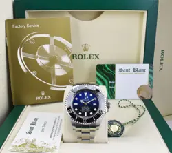 ROLEX STAINLESS STEEL DEEPSEA SEA DWELLER BLUE JAMES CAMERON 116660 SANT BLANC