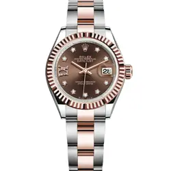ROLEX LADY-DATEJUST, 279171,  STEEL & ROSE GOLD, CHOCOLATE DIAMOND, OYSTER BR...