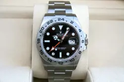 ROLEX 226570 EXPLORER II 42MM DUAL TIMEZONE SUPERALLOY 904L STAINLESS STEEL BLAC