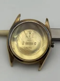 ROLEX BOMBAY 6090 14KT GOLD AUTOMATIC CASE